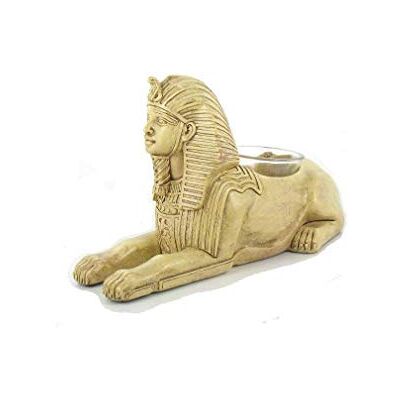 lachineuse Statuette Sphinx Égyptien Bougeoir Statuette de Sphinx Objet Décoration Intérieure Égypte Antique Buste Egyptien Bronze Idée Cadeau Originale Déco Porte-Bougie Sphinx de Gizeh - Publicité lachineuse Statuette Sphinx Égyptien Bougeoir Statuette de Sphinx Objet Décoration Intérieure Égypte Antique Buste Egyptien Bronze Idée Cadeau Originale Déco Porte-Bougie Sphinx de Gizeh - Publicité
