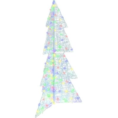 vidaXL Sapin de Noël avec 160 LED Multicolore 150 cm Acrylique, Arbre de Noël en Acrylique, déco Moderne, éclairage éco, pièce maîtresse Festive, Affichage intérieur, Montage Facile - Publicité vidaXL Sapin de Noël avec 160 LED Multicolore 150 cm Acrylique, Arbre de Noël en Acrylique, déco Moderne, éclairage éco, pièce maîtresse Festive, Affichage intérieur, Montage Facile - Publicité
