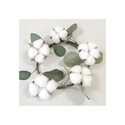 GENERIC - CottonDriedCrown - Blanc - 22cm - Couronne décorative - Publicité GENERIC - CottonDriedCrown - Blanc - 22cm - Couronne décorative - Publicité