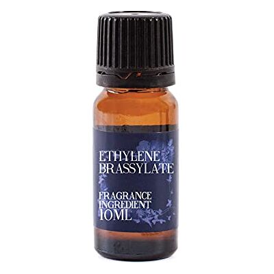 Mystic Moments Ethylene Brassylate 10ml Ingrédient parfumé aux notes de notes florales, bois, douceur pour parfums, savons, bougies et cosmétiques. Publicité Mystic Moments Ethylene Brassylate 10ml Ingrédient parfumé aux notes de notes florales, bois, douceur pour parfums, savons, bougies et cosmétiques. Publicité