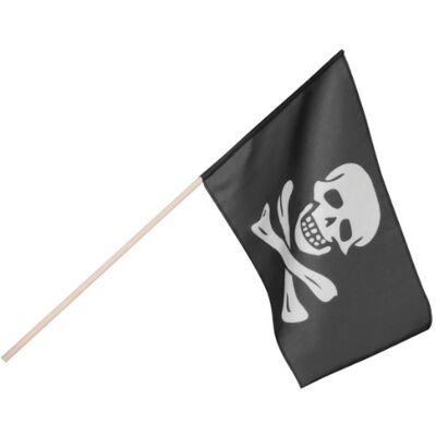 Boland 74163 Drapeau de pirate, 45 x 30 cm, avec bâton, noir/blanc - Publicité Boland 74163 Drapeau de pirate, 45 x 30 cm, avec bâton, noir/blanc - Publicité