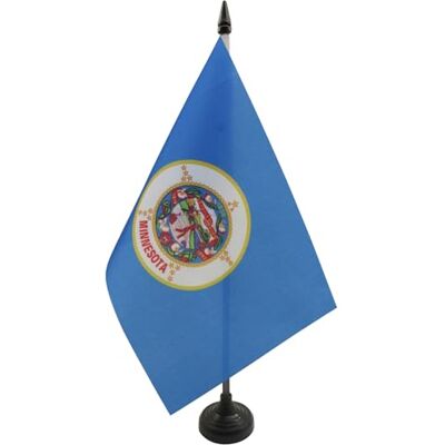 AZ FLAG Drapeau De Table Minnesota 21x14 cm Petit Drapeau De L'État Américain Du Minnesota De Bureau 100% Polyester Avec Hampe De 25cm Et Socle En Plastique Noir - Publicité AZ FLAG Drapeau De Table Minnesota 21x14 cm Petit Drapeau De L'État Américain Du Minnesota De Bureau 100% Polyester Avec Hampe De 25cm Et Socle En Plastique Noir - Publicité