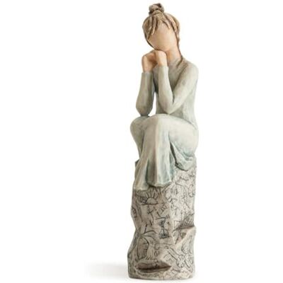 Willow Tree 27537 Figurine - Patience - Geste Expressive - Publicité Willow Tree 27537 Figurine - Patience - Geste Expressive - Publicité
