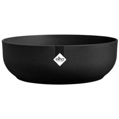 Elho Jazz Bowl 28 Pot de Fleur Interieur Plastique 100% Recyclé Ø 27.5 x H 9.0 cm Living Noir - Publicité Elho Jazz Bowl 28 Pot de Fleur Interieur Plastique 100% Recyclé Ø 27.5 x H 9.0 cm Living Noir - Publicité