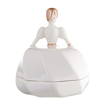 Alessi AAA02 Bonbonnière Céramique Blanc 7,50 x 7,50 x 8,50 cm - Publicité Alessi AAA02 Bonbonnière Céramique Blanc 7,50 x 7,50 x 8,50 cm - Publicité