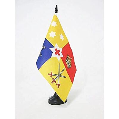 AZ FLAG Drapeau de Table Etendard royal des Tonga 21x14 cm Socle Plastique - Publicité AZ FLAG Drapeau de Table Etendard royal des Tonga 21x14 cm Socle Plastique - Publicité