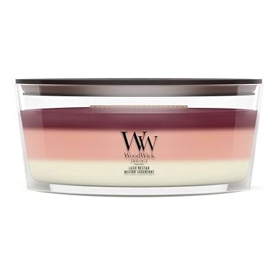 WoodWick Bougie parfumée Bougie Ellipse Nectar Luxuriant Cadeaux parfaits pour femmes - Publicité WoodWick Bougie parfumée Bougie Ellipse Nectar Luxuriant Cadeaux parfaits pour femmes - Publicité