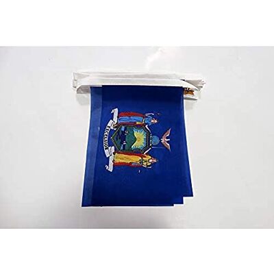 AZ FLAG Guirlande New York 6 m 20 drapeaux Polyester Léger 21x15 cm - Publicité AZ FLAG Guirlande New York 6 m 20 drapeaux Polyester Léger 21x15 cm - Publicité