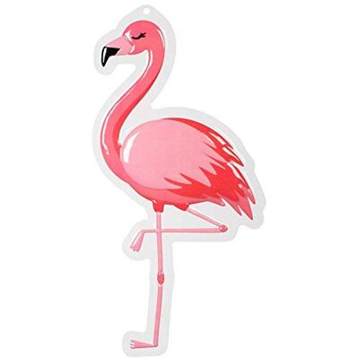 Boland Décoration Murale Flamant Rose en Plastique 50 x 30 cm - Publicité Boland Décoration Murale Flamant Rose en Plastique 50 x 30 cm - Publicité