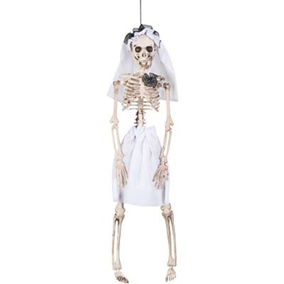Boland 72089 Figurine décorative mariée squelette, décoration de fête pour Halloween ou carnaval, décoration avec des os, décoration à suspendre au mur ou à la fenêtre - Publicité Boland 72089 Figurine décorative mariée squelette, décoration de fête pour Halloween ou carnaval, décoration avec des os, décoration à suspendre au mur ou à la fenêtre - Publicité