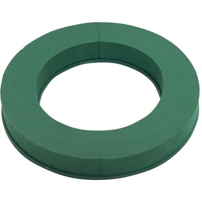 Creativery Couronne en mousse florale humide de 25 cm avec support en plastique en forme d'anneau, 1 pièce, pour fleuristes professionnels et amateurs, fleurs fraîches, fleurs artificielles, accessoires floraux - Publicité Creativery Couronne en mousse florale humide de 25 cm avec support en plastique en forme d'anneau, 1 pièce, pour fleuristes professionnels et amateurs, fleurs fraîches, fleurs artificielles, accessoires floraux - Publicité