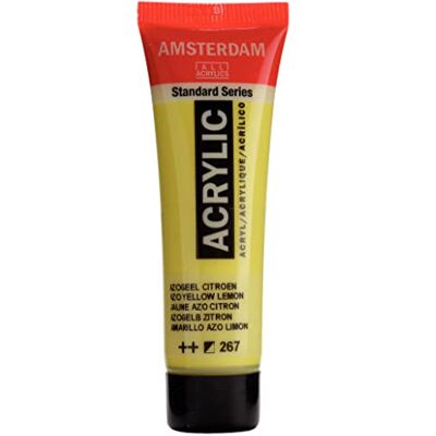Amsterdam Standard Series Acrylic 20 ml Jaune azo citron 267 Peinture semi-opaque, résistante à la lumière avec finition satinée - Publicité Amsterdam Standard Series Acrylic 20 ml Jaune azo citron 267 Peinture semi-opaque, résistante à la lumière avec finition satinée - Publicité