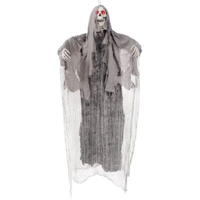 JOYIN 170cm animée Hanging Crier décoration Ghost, Halloween Skeleton Grim Reaper pour la Maison hantée Prop décor - Publicité JOYIN 170cm animée Hanging Crier décoration Ghost, Halloween Skeleton Grim Reaper pour la Maison hantée Prop décor - Publicité