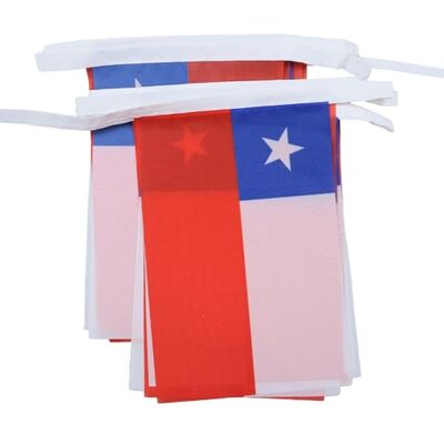 Ghirlande de Drapeaux Chilien - 6M Polyester, 20 Drapeaux - Publicité Ghirlande de Drapeaux Chilien - 6M Polyester, 20 Drapeaux - Publicité