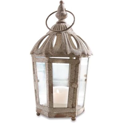 Loberon Artemisie Lanterne Finition vieillie Rustique Éclairage Romantique, Beige Vieilli - Publicité Loberon Artemisie Lanterne Finition vieillie Rustique Éclairage Romantique, Beige Vieilli - Publicité