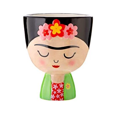 Sass & Belle XDC337 Frida Kahlo Pot de fleurs - Publicité Sass & Belle XDC337 Frida Kahlo Pot de fleurs - Publicité