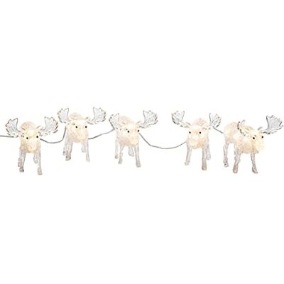 Konstsmide Élan à LED en acrylique, lot de 5, 40 diodes blanc chaud, 24 V, extérieur (IP44), câble blanc 6241-103 - Publicité Konstsmide Élan à LED en acrylique, lot de 5, 40 diodes blanc chaud, 24 V, extérieur (IP44), câble blanc 6241-103 - Publicité