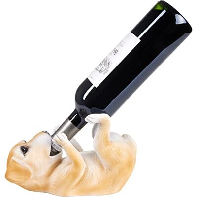 BRUBAKER Porte-Bouteilles de vin Chien assoiffé Golden Retriever Porte-Bouteilles Animaux ivres Porte-Bouteilles Amusant Figurine décorative Peinte à la Main - Publicité BRUBAKER Porte-Bouteilles de vin Chien assoiffé Golden Retriever Porte-Bouteilles Animaux ivres Porte-Bouteilles Amusant Figurine décorative Peinte à la Main - Publicité