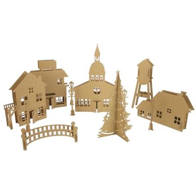 Megacrea Diy - Village de Noël - Décoration de Noël - Publicité Megacrea Diy - Village de Noël - Décoration de Noël - Publicité