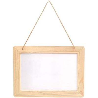 MÉGACRÉA Ardoise en Bois Tableau Blanc à Suspendre 25 x 18, - Publicité MÉGACRÉA Ardoise en Bois Tableau Blanc à Suspendre 25 x 18, - Publicité