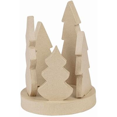 décopatch AC934C Un support en papier mâché brun Bougeoir Forêt Noël 11,5x11,5x17 cm - Publicité décopatch AC934C Un support en papier mâché brun Bougeoir Forêt Noël 11,5x11,5x17 cm - Publicité