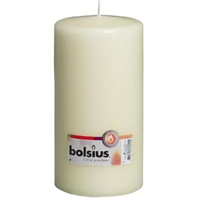 Bolsius Bougies piliers Ivoire 20 cm Durée de combustion 120 heures Lot de 8 - Publicité Bolsius Bougies piliers Ivoire 20 cm Durée de combustion 120 heures Lot de 8 - Publicité