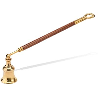 NKlaus Éteignoir de 26,5cm en Laiton avec poignée en Bois Accessoires pour Bougies Éteignoir de mèche 11649 - Publicité NKlaus Éteignoir de 26,5cm en Laiton avec poignée en Bois Accessoires pour Bougies Éteignoir de mèche 11649 - Publicité