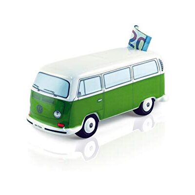 BRISA VW Collection Tirelire Cochon Design Combi T2 Bus (Classic Bus/Vert) - Publicité BRISA VW Collection Tirelire Cochon Design Combi T2 Bus (Classic Bus/Vert) - Publicité