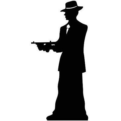 STAR CUTOUTS Stsc205 Figurine Géante Silhouette Gangster Seul 185 Cm - Publicité STAR CUTOUTS Stsc205 Figurine Géante Silhouette Gangster Seul 185 Cm - Publicité