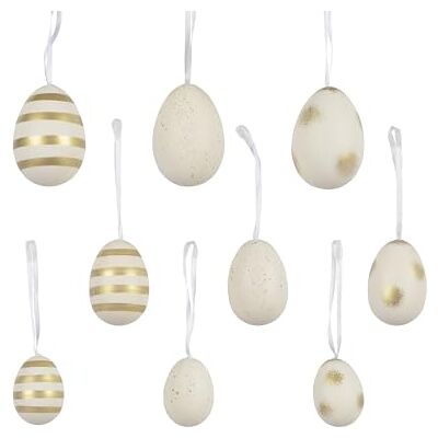 Decoris Lot de 12 œufs de Pâques à suspendre 2,5 à 6 cm Incassables En plastique avec crochet de suspension Œufs décoratifs en plastique pour Pâques et printemps Décoration de Pâques à suspendre - - Publicité Decoris Lot de 12 œufs de Pâques à suspendre 2,5 à 6 cm Incassables En plastique avec crochet de suspension Œufs décoratifs en plastique pour Pâques et printemps Décoration de Pâques à suspendre - - Publicité