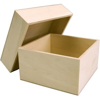 MÉGACRÉA MegaCrea DIY Boite en Bois carrée 10 x 10 H 5 cm (EXT) - Publicité MÉGACRÉA MegaCrea DIY Boite en Bois carrée 10 x 10 H 5 cm (EXT) - Publicité
