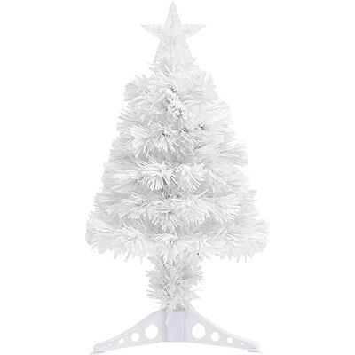 vidaXL Arbre de Noël Artificiel Pré-éclairé, Sapin de Noël avec LED, Décoration de Vacances, Ornement de Fête Intérieur Extérieur, Blanc 64 cm Fibre Optique - Publicité vidaXL Arbre de Noël Artificiel Pré-éclairé, Sapin de Noël avec LED, Décoration de Vacances, Ornement de Fête Intérieur Extérieur, Blanc 64 cm Fibre Optique - Publicité