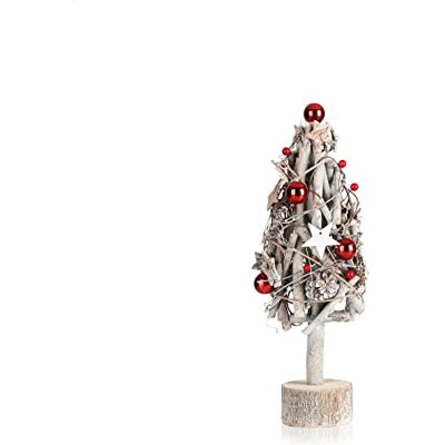com-four ® Sapin de Noël décoratif, Petit Sapin décoratif superbes décorations de table idéal pour la saison de l'Avent complète les couronnes et les guirlandes - Publicité com-four ® Sapin de Noël décoratif, Petit Sapin décoratif superbes décorations de table idéal pour la saison de l'Avent complète les couronnes et les guirlandes - Publicité