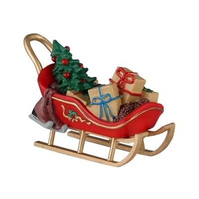 Lemax Luge avec Cadeaux « Vintage Christmas » en résine H5,2 x 6,3 x 4,2 cm - Publicité Lemax Luge avec Cadeaux « Vintage Christmas » en résine H5,2 x 6,3 x 4,2 cm - Publicité