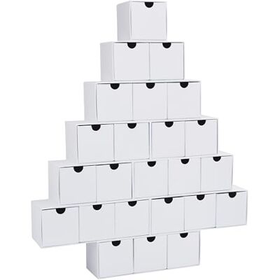 VBS Calendrier de l'Avent Sapin, carton, blanc, H env. 45 cm, kit créatifs DIY, décoration de Noël, calendrier de l'Avent à remplir, maison en bois, cadeau de Noël - Publicité VBS Calendrier de l'Avent Sapin, carton, blanc, H env. 45 cm, kit créatifs DIY, décoration de Noël, calendrier de l'Avent à remplir, maison en bois, cadeau de Noël - Publicité
