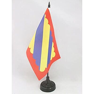 AZ FLAG Drapeau de Table Duché de Nivernais 21x14 cm Socle Plastique - Publicité AZ FLAG Drapeau de Table Duché de Nivernais 21x14 cm Socle Plastique - Publicité