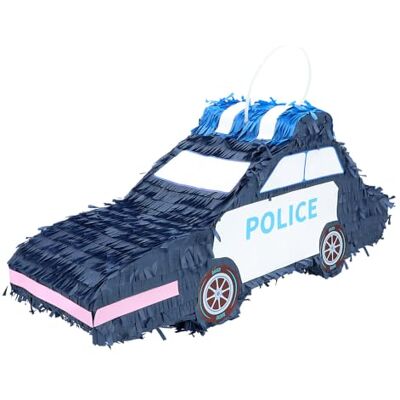 Boland 30970 Pinata Voiture de police 56 x 23 cm x 18 cm Décoration à suspendre pour anniversaire, fête à thème et carnaval - Publicité Boland 30970 Pinata Voiture de police 56 x 23 cm x 18 cm Décoration à suspendre pour anniversaire, fête à thème et carnaval - Publicité