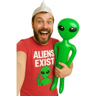 FIESTAS GUIRCA Alien Gonflable Vert (90 cm) Décoration pour Fêtes d'Halloween et Thématiques Spatiales Accessoire Amusant pour Célébrations et Événements - Publicité FIESTAS GUIRCA Alien Gonflable Vert (90 cm) Décoration pour Fêtes d'Halloween et Thématiques Spatiales Accessoire Amusant pour Célébrations et Événements - Publicité