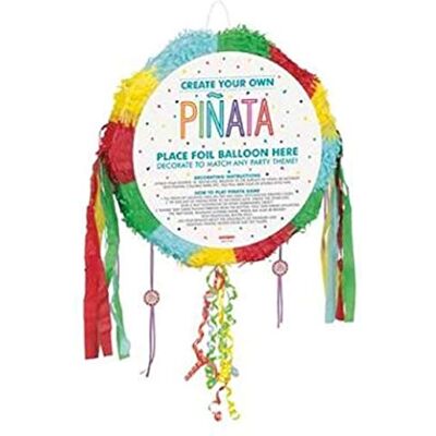 Unique Create Your Own Piñata à tirer sur tambour (45 cm) – Multicolore, et personnalisable – Parfait pour les fêtes et célébrations – 1 pièce - Publicité Unique Create Your Own Piñata à tirer sur tambour (45 cm) – Multicolore, et personnalisable – Parfait pour les fêtes et célébrations – 1 pièce - Publicité