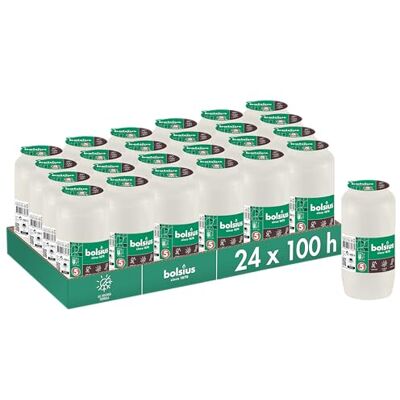 Bolsius Lot de 24 bougies funéraires Blanc Durée de combustion: 4 jours Bougie funéraire et mémorial - Publicité Bolsius Lot de 24 bougies funéraires Blanc Durée de combustion: 4 jours Bougie funéraire et mémorial - Publicité