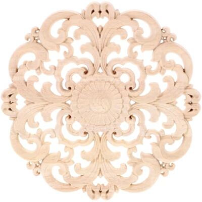 BESPORTBLE Applique en Bois Sculpté Onlay Applique en Bois Non Peint Décalque Sculpté de Style Européen Vintage pour La Décoration de Meubles de Maison 20Cm - Publicité BESPORTBLE Applique en Bois Sculpté Onlay Applique en Bois Non Peint Décalque Sculpté de Style Européen Vintage pour La Décoration de Meubles de Maison 20Cm - Publicité