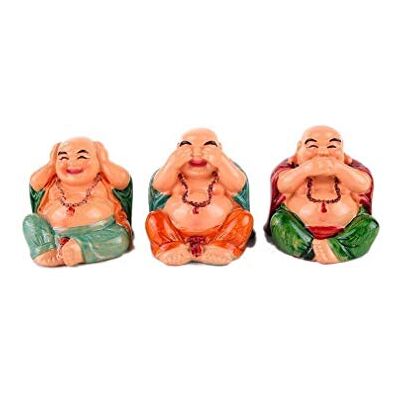 lachineuse Coffret 3 Bouddhas Rieurs de Sagesse Statuettes Petits Bouddhas Couleurs Décoration Feng Shui Objet Déco Zen Chinoise pour Intérieur Salon Bureau Idée Cadeau Asiatique - Publicité lachineuse Coffret 3 Bouddhas Rieurs de Sagesse Statuettes Petits Bouddhas Couleurs Décoration Feng Shui Objet Déco Zen Chinoise pour Intérieur Salon Bureau Idée Cadeau Asiatique - Publicité