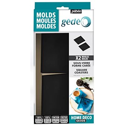 PEBEO Moule en Silicone pour résine époxy et plâtre, Noir, 15x15cm - Publicité PEBEO Moule en Silicone pour résine époxy et plâtre, Noir, 15x15cm - Publicité