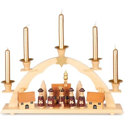 BRUBAKER Arc de Noël pour Bougies Chanteurs à Étoiles Arc de Lumière Traditionnel 32 cm Arc de Noël Décoration de Noël Arc de Bougies Bougeoir pour Noël - Publicité BRUBAKER Arc de Noël pour Bougies Chanteurs à Étoiles Arc de Lumière Traditionnel 32 cm Arc de Noël Décoration de Noël Arc de Bougies Bougeoir pour Noël - Publicité