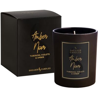Shearer Candles Bougie en Pot parfumée, Cire de Paraffine, Coton, DE Mèche d'huile parfumée, Verre, métal, Carton, Noir, Doré, H : 96 mm x l : 81 mm - Publicité Shearer Candles Bougie en Pot parfumée, Cire de Paraffine, Coton, DE Mèche d'huile parfumée, Verre, métal, Carton, Noir, Doré, H : 96 mm x l : 81 mm - Publicité