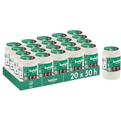 Bolsius Lot de 20 bougies funéraires Blanc Longueur de combustion: 2 jours Bougie funéraire et mémorial Commémoration - Publicité Bolsius Lot de 20 bougies funéraires Blanc Longueur de combustion: 2 jours Bougie funéraire et mémorial Commémoration - Publicité