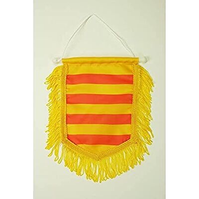 AZ FLAG Fanion Catalogne Pour Décoration Voiture Avec Cordelettes Mini Drapeau Catalan 13x10 cm - Publicité AZ FLAG Fanion Catalogne Pour Décoration Voiture Avec Cordelettes Mini Drapeau Catalan 13x10 cm - Publicité