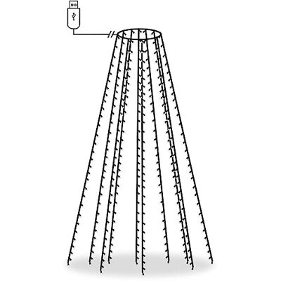 vidaXL Guirlande Lumineuse d'arbre de Noël Décoration de Noël Ornement de Noël Mariage Salon Maison Intérieur 300 LED Blanc Froid 300 cm - Publicité vidaXL Guirlande Lumineuse d'arbre de Noël Décoration de Noël Ornement de Noël Mariage Salon Maison Intérieur 300 LED Blanc Froid 300 cm - Publicité