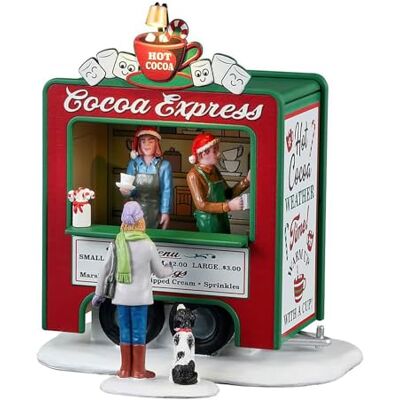 Lemax Lot de 2 Figurines Lumineuses « Cocoa Express » en résine, Brun, Transparent, 11,7 x 11,7 x 12,8 cm - Publicité Lemax Lot de 2 Figurines Lumineuses « Cocoa Express » en résine, Brun, Transparent, 11,7 x 11,7 x 12,8 cm - Publicité