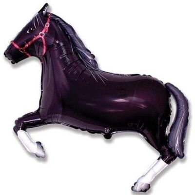 Toyland ® 86 cm (34") Ballon en aluminium en forme de cheval noir Décoration de fête pour enfants - Publicité Toyland ® 86 cm (34") Ballon en aluminium en forme de cheval noir Décoration de fête pour enfants - Publicité